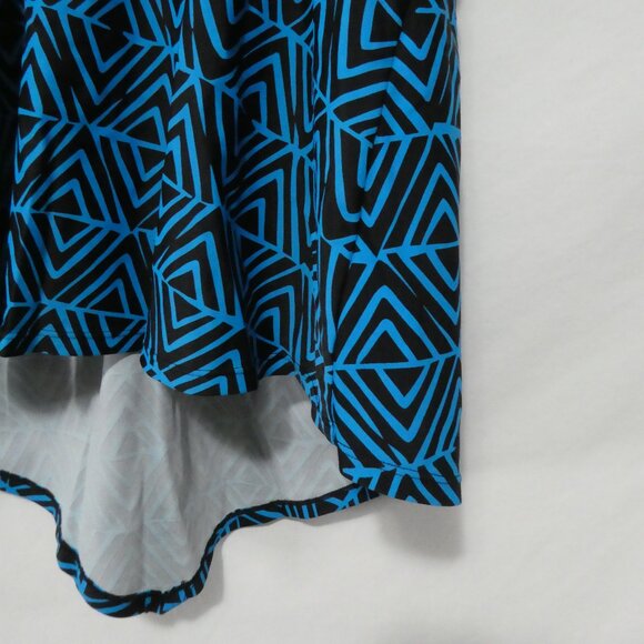 CACTUS | 1X | Geometric Blue and Black Tankini Top - Picture 13 of 13